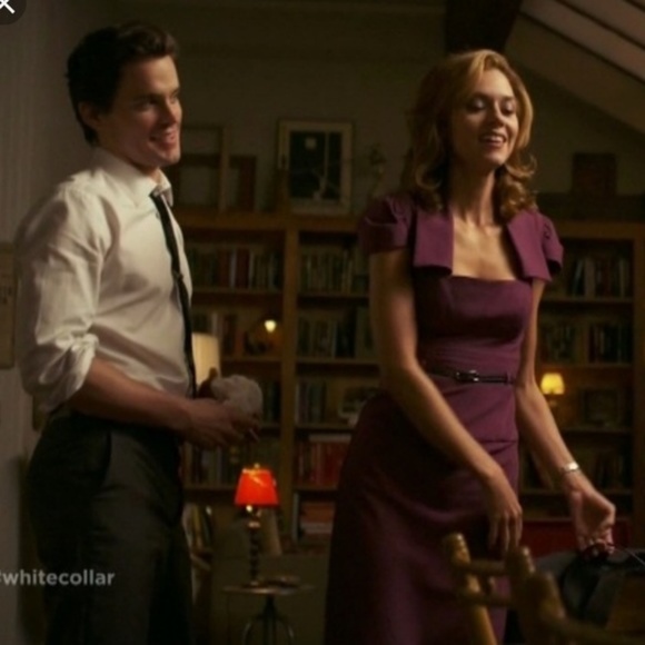 Black Halo Jacket Jackie Sheath Midi Dress Purple - Picture 6 of 8